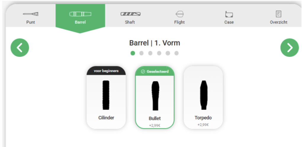 barrelvorm kiezen